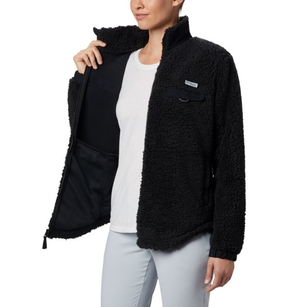 Bundy Columbia Harborside II Heavy Weight Fleece Full Zip Damske Čierne | SK-KZO-627403