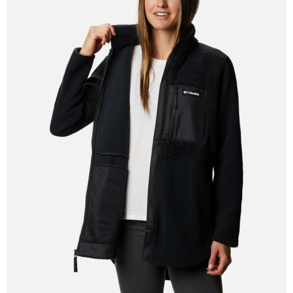 Bundy Columbia Lodge Sherpa Full Zip Fleece Damske Čierne | SK-XKM-854312
