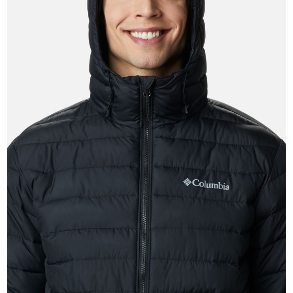 Bundy Columbia Powder Lite S Kapucňou Insulated Panske Čierne | SK-FKS-042397