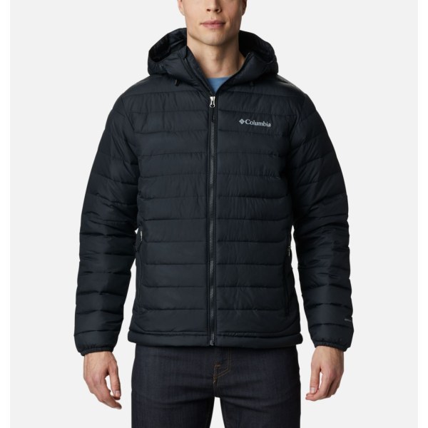 Bundy Columbia Powder Lite S Kapucňou Insulated Panske Čierne | SK-FKS-042397