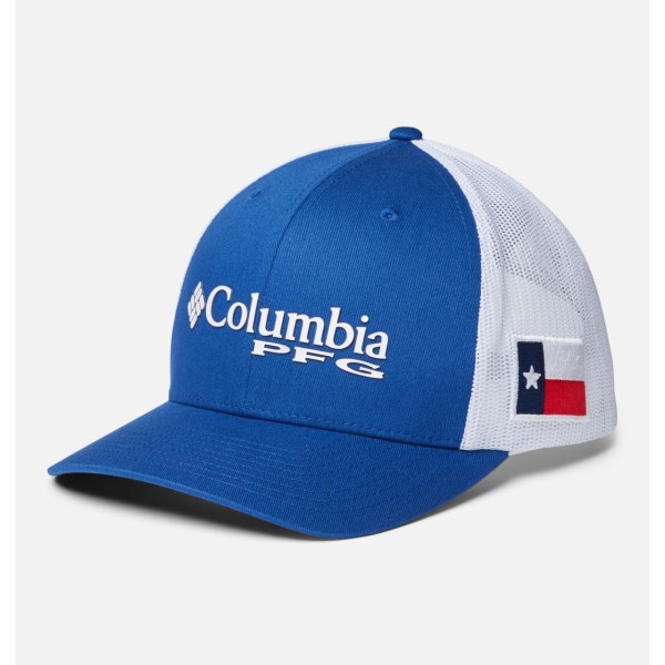 Caps Columbia PFG Mesh Snap Back Ball - Texas Damske Modre Biele | SK-MAB-962843
