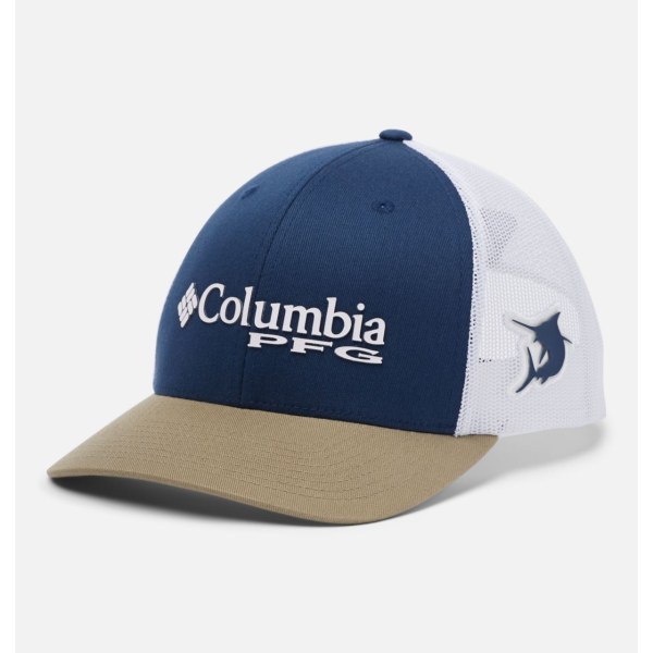 Caps Columbia PFG Mesh Snap Back Ball Panske Tmavo Siva Biele | SK-OWJ-437256