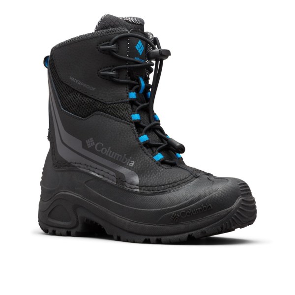 Cizmy Columbia Bugaboot Plus IV Omni-Heat Chlapcenske Čierne Modre | SK-YEU-251807