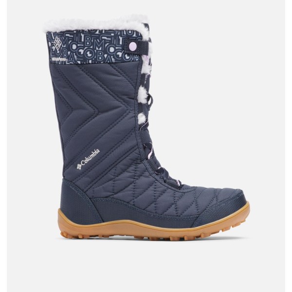 Cizmy Columbia Minx Stredne III Print Nepremokave Omni-Heat Dievcenske Modre | SK-OLR-312057
