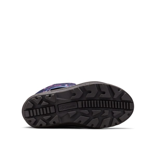 Cizmy Columbia Powderbug Plus II Print Snow Chlapcenske Modre Ruzove | SK-BVF-543796