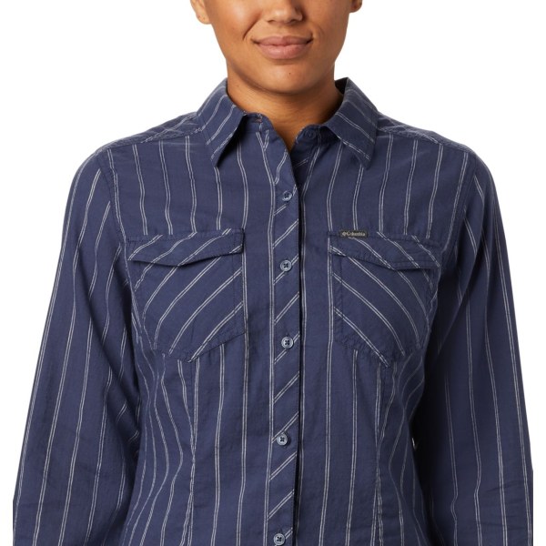 Kosele Columbia Camp Henry II Long Sleeve Damske Námornícka Modrá | SK-UWT-487902