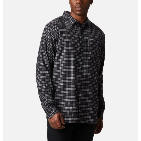 Kosele Columbia Cornell Woods Flannel Long Sleeve Big Panske Siva | SK-QJB-541379