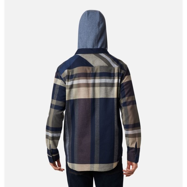 Kosele Columbia Flare Gun Stretch Flannel Panske Námornícka Modrá Hnede | SK-WPF-826175