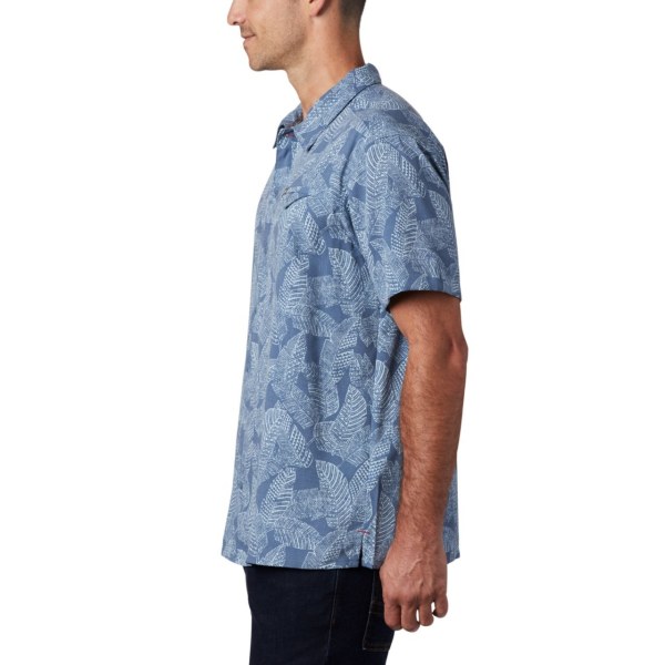 Kosele Columbia Lakeside Trailove Kratke Sleeve Big Panske Modre | SK-FEZ-803459