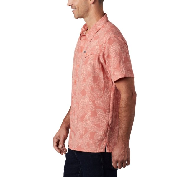 Kosele Columbia Lakeside Trailove Kratke Sleeve Panske Tmavo Koralove | SK-QXC-350478