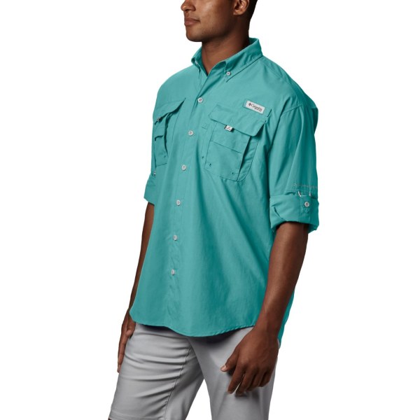 Kosele Columbia PFG Bahama II Long Sleeve Panske Svetlo Modre | SK-NRA-605287