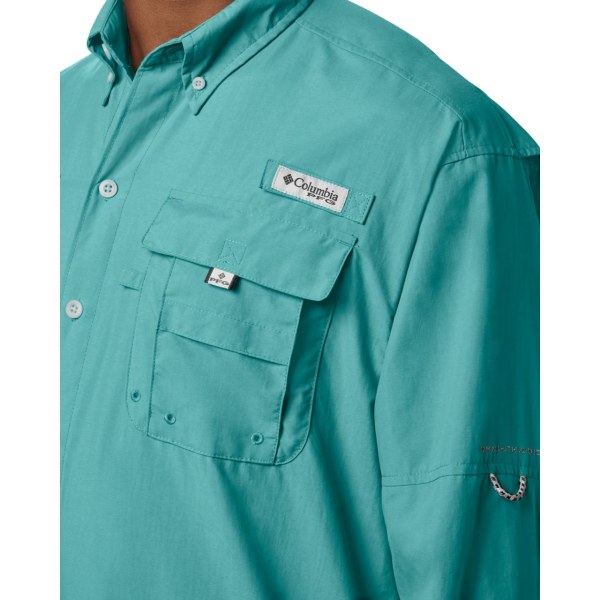 Kosele Columbia PFG Bahama II Long Sleeve Panske Svetlo Modre | SK-NRA-605287