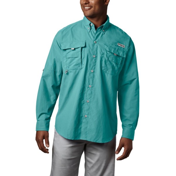 Kosele Columbia PFG Bahama II Long Sleeve Panske Svetlo Modre | SK-NRA-605287