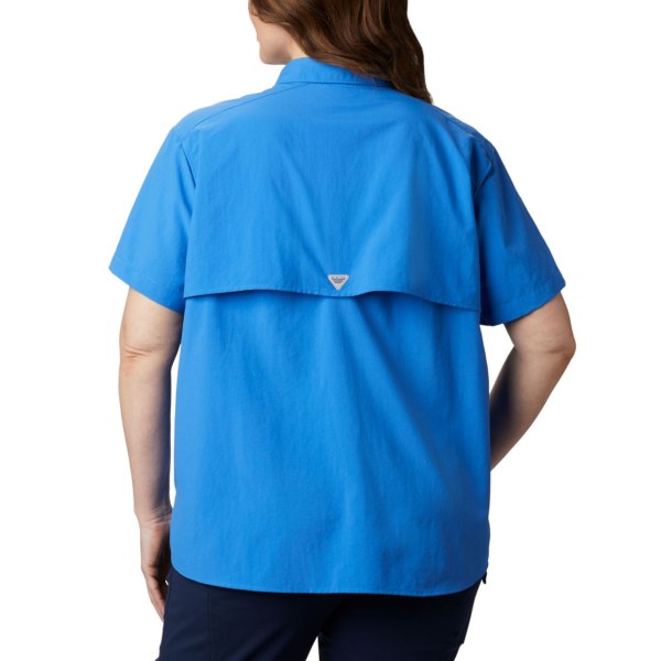 Kosele Columbia PFG Bahama Kratke Sleeve Plus Size Damske Modre | SK-TKN-419306
