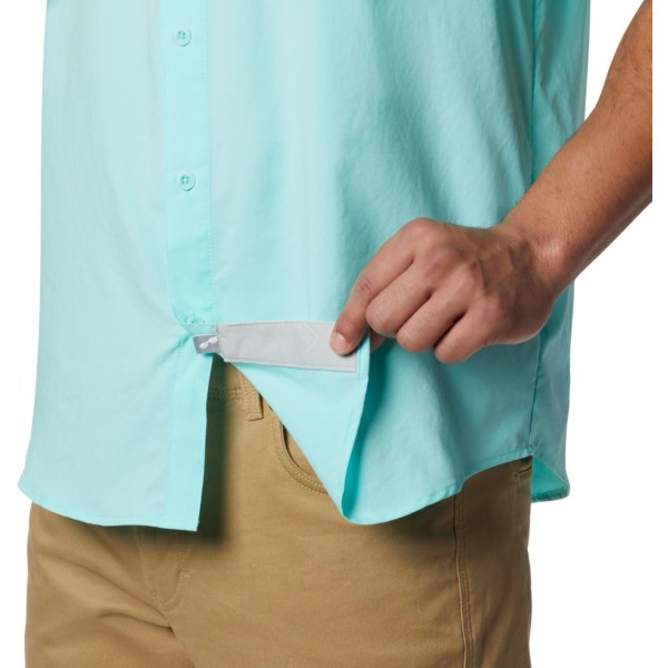 Kosele Columbia PFG Blood and Guts III Kratke Sleeve Woven Panske Svetlo Modre | SK-NPS-372519