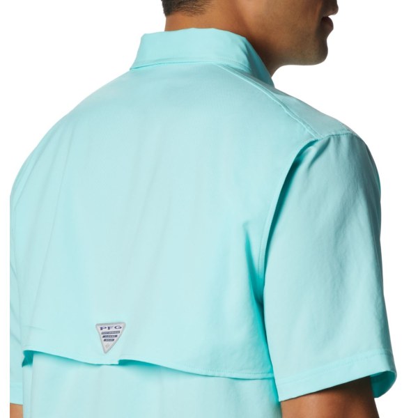 Kosele Columbia PFG Blood and Guts III Kratke Sleeve Woven Panske Svetlo Modre | SK-NPS-372519