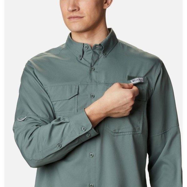 Kosele Columbia PFG Blood and Guts III Long Sleeve Woven Vysoke Panske Zelene | SK-BTR-409785