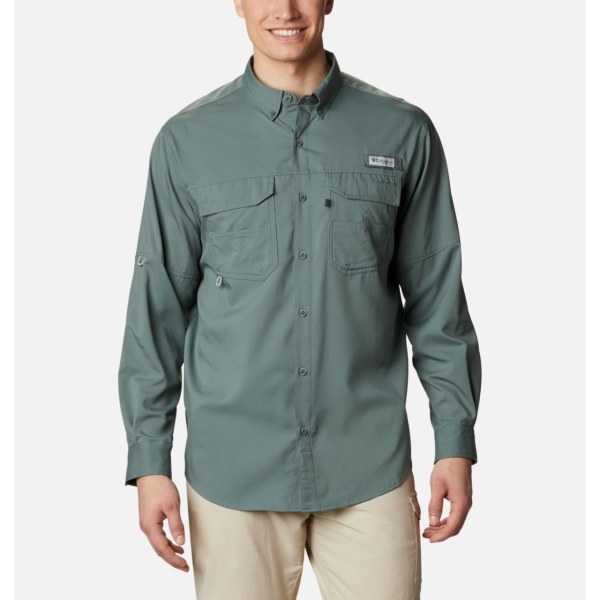 Kosele Columbia PFG Blood and Guts III Long Sleeve Woven Vysoke Panske Zelene | SK-BTR-409785