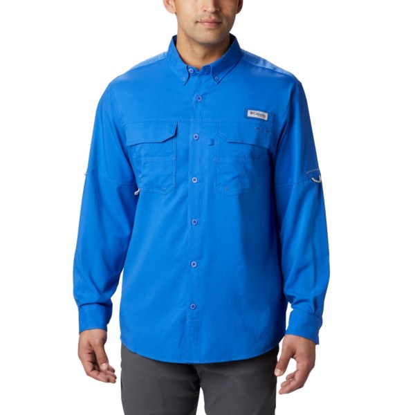 Kosele Columbia PFG Blood and Guts III Long Sleeve Woven Panske Modre | SK-ZPS-624185