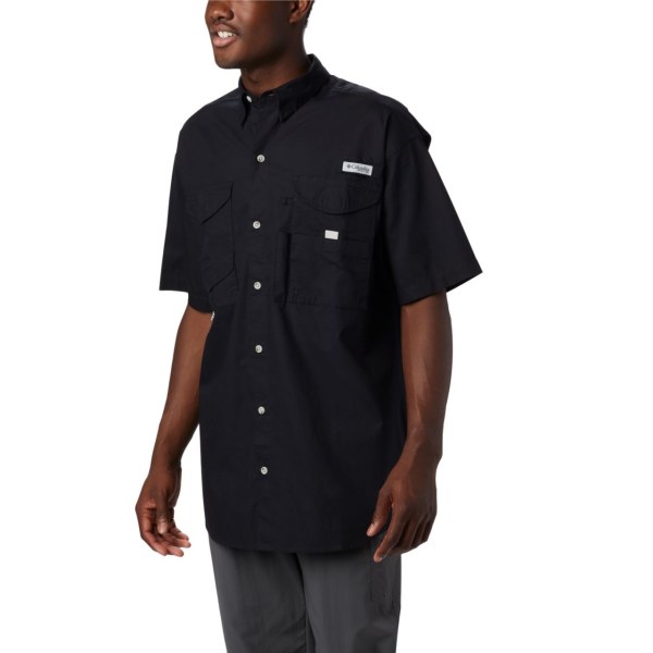 Kosele Columbia PFG Bonehead Kratke Sleeve Vysoke Panske Čierne | SK-COT-371840