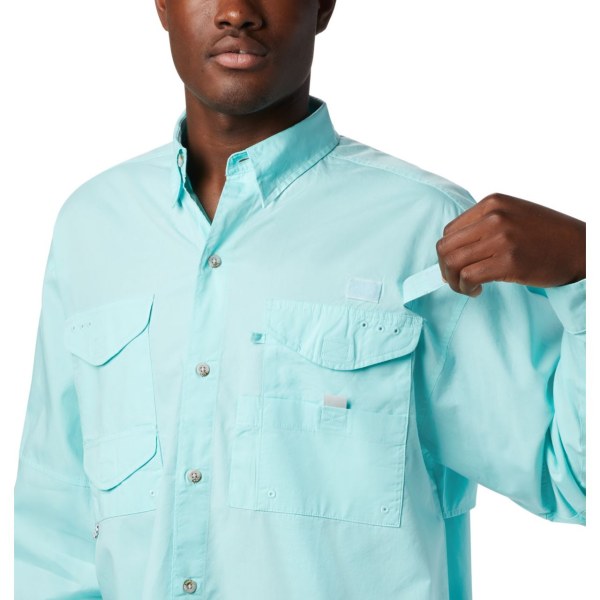 Kosele Columbia PFG Bonehead Long Sleeve Vysoke Panske Svetlo Modre | SK-GUE-832049