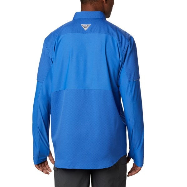 Kosele Columbia PFG Force XII Zero Long Sleeve Hybrid Panske Modre | SK-JNM-082175