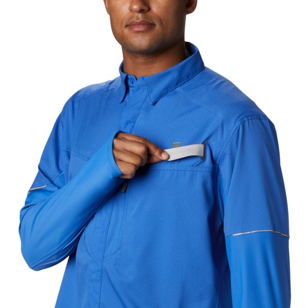 Kosele Columbia PFG Force XII Zero Long Sleeve Hybrid Panske Modre | SK-JNM-082175