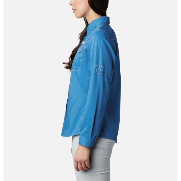 Kosele Columbia PFG Lo Drag Long Sleeve Damske Modre Modre | SK-XOZ-831946