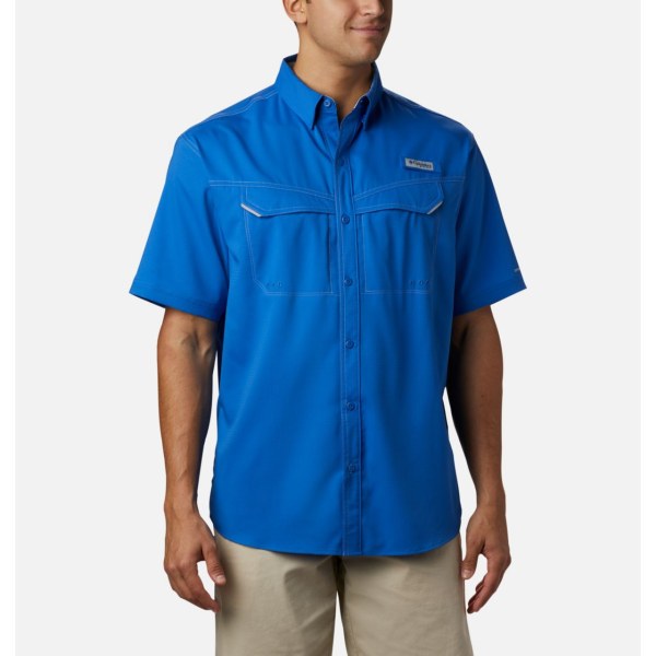 Kosele Columbia PFG Low Drag Offshore Kratke Sleeve Big Panske Modre | SK-OYC-581230