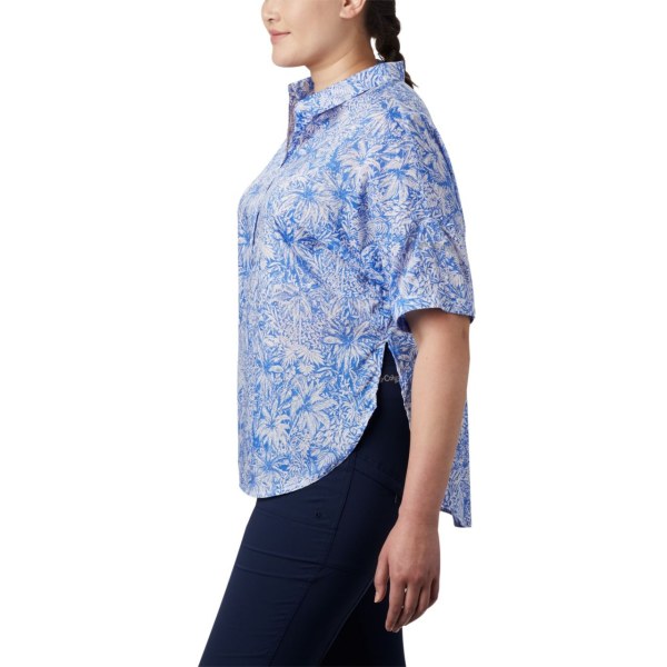 Kosele Columbia PFG Sun Drifter 3/4 Sleeve Tunic Plus Size Damske Modre | SK-PMH-189250