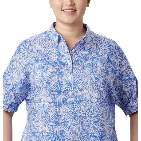 Kosele Columbia PFG Sun Drifter 3/4 Sleeve Tunic Plus Size Damske Modre | SK-PMH-189250