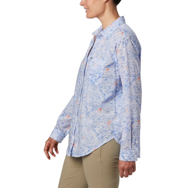 Kosele Columbia PFG Sun Drifter II Long Sleeve Damske Modre | SK-AGR-652743