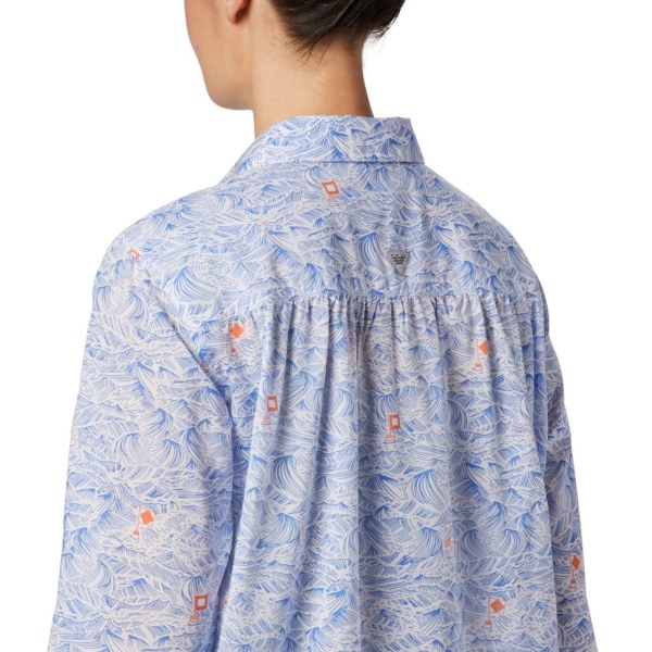Kosele Columbia PFG Sun Drifter II Long Sleeve Damske Modre | SK-AGR-652743