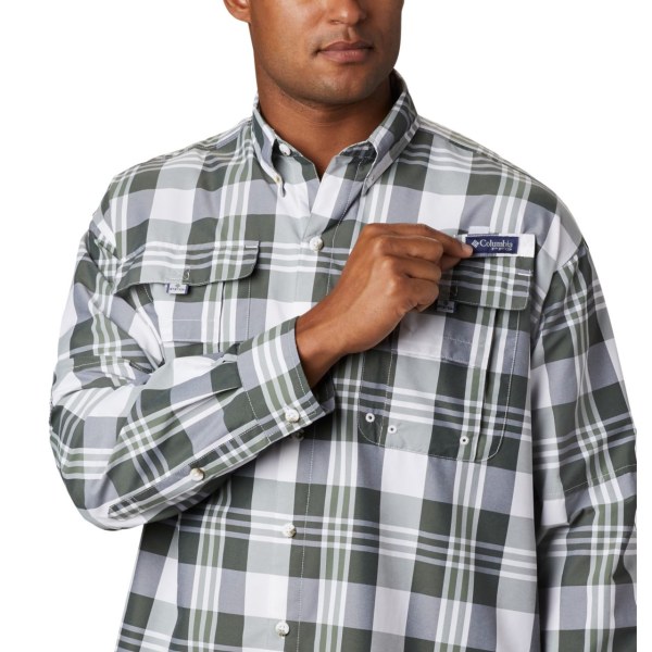 Kosele Columbia PFG Super Bahama Long Sleeve Panske Čierne Viacfarebný | SK-FEA-756910