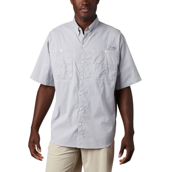 Kosele Columbia PFG Super Tamiami Kratke Sleeve Panske Čierne | SK-TFV-984261