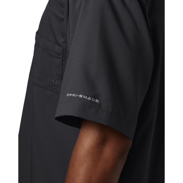 Kosele Columbia PFG Tamiami II Kratke Sleeve Panske Čierne | SK-GVO-837240