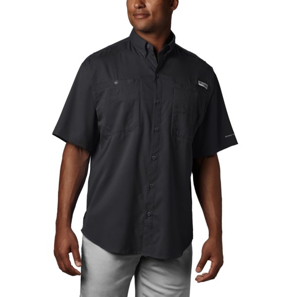 Kosele Columbia PFG Tamiami II Kratke Sleeve Panske Čierne | SK-GVO-837240