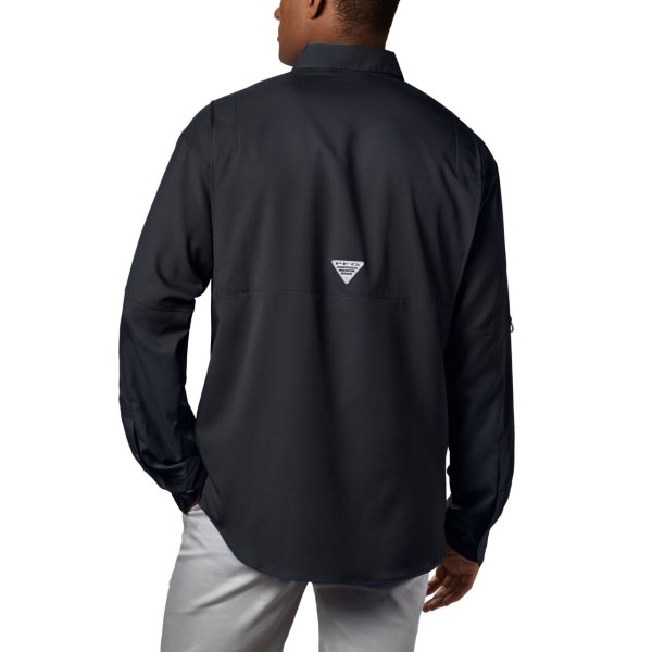 Kosele Columbia PFG Tamiami II Long Sleeve Panske Čierne | SK-MPL-916708