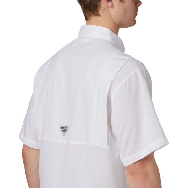 Kosele Columbia PFG Tamiami Kratke Sleeve - Dallas Cowboys Panske Biele | SK-FVS-781560