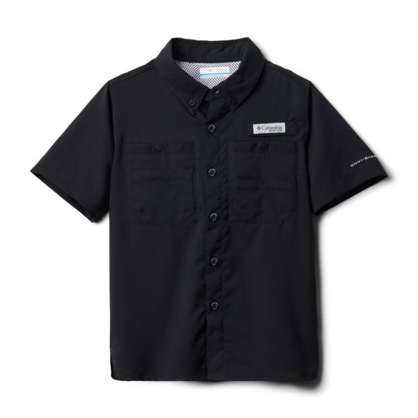 Kosele Columbia PFG Tamiami Kratke Sleeve Chlapcenske Čierne | SK-NUL-086254