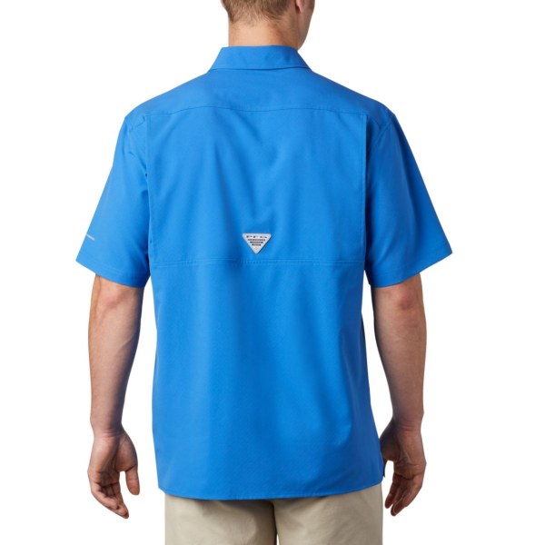 Kosele Columbia PFG Zero Rules Woven Kratke Sleeve Panske Modre | SK-SZT-485279