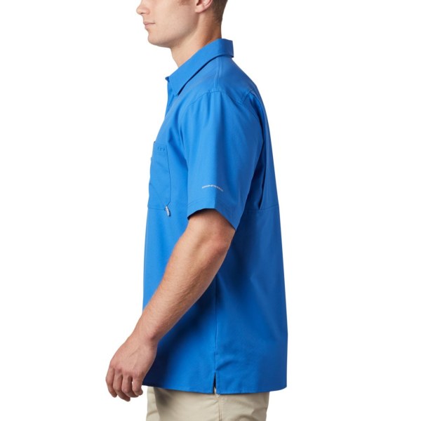 Kosele Columbia PFG Zero Rules Woven Kratke Sleeve Panske Modre | SK-SZT-485279