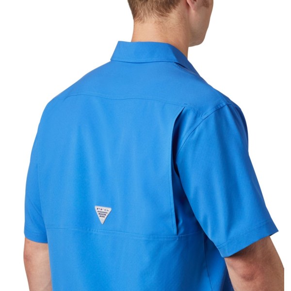 Kosele Columbia PFG Zero Rules Woven Kratke Sleeve Panske Modre | SK-SZT-485279