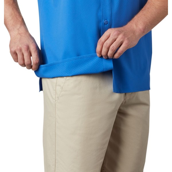 Kosele Columbia PFG Zero Rules Woven Kratke Sleeve Panske Modre | SK-SZT-485279