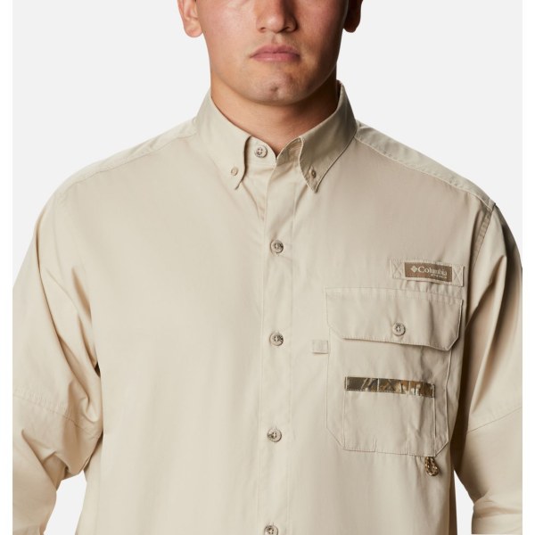 Kosele Columbia PHG Sharptail Long Sleeve Vysoke Panske Hnedožltý | SK-ICH-438695