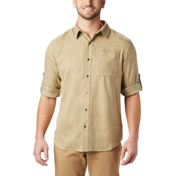 Kosele Columbia Pilsner Lodge II Long Sleeve Panske Olivovo Zelená Hnede | SK-XNU-938650