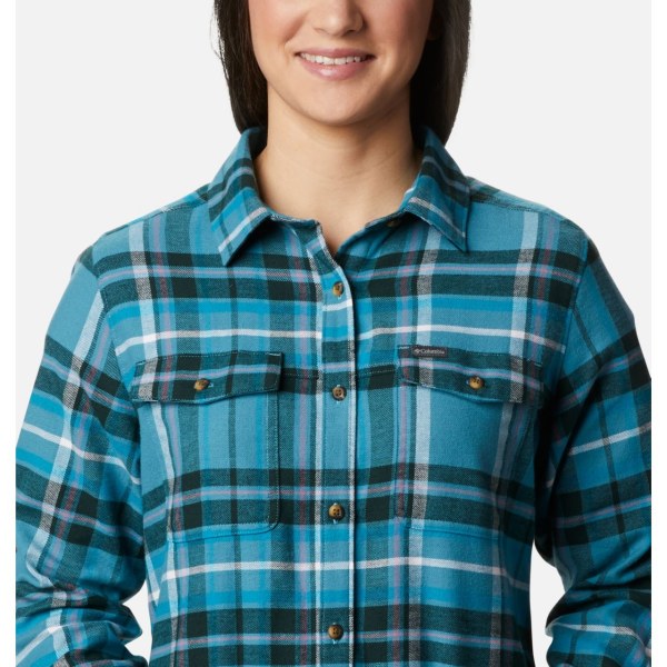 Kosele Columbia Pine Street Stretch Flannel Damske Modre Viacfarebný | SK-ICX-709246