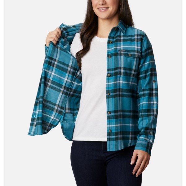 Kosele Columbia Pine Street Stretch Flannel Damske Modre Viacfarebný | SK-ICX-709246