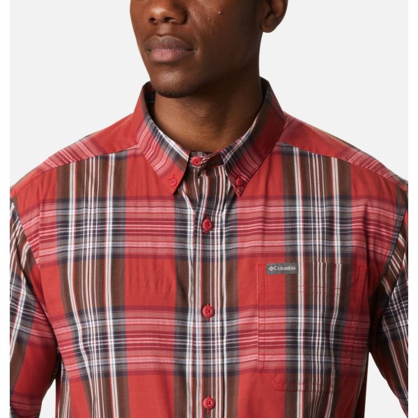 Kosele Columbia Rapid Rivers II Long Sleeve Panske Modre Červené Viacfarebný | SK-THU-503942