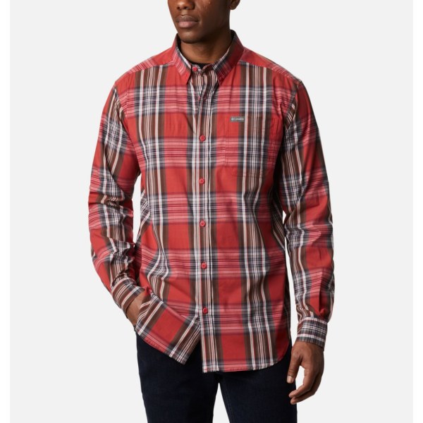 Kosele Columbia Rapid Rivers II Long Sleeve Panske Modre Červené Viacfarebný | SK-THU-503942